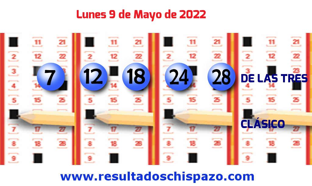 Resultados Chispazo de las 3 de hoy Lunes Boleto del Chispazo de las 3 de hoy 2022-05-09.