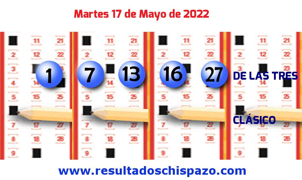 Boleto del Chispazo de las 3 de hoy 2022-05-17.