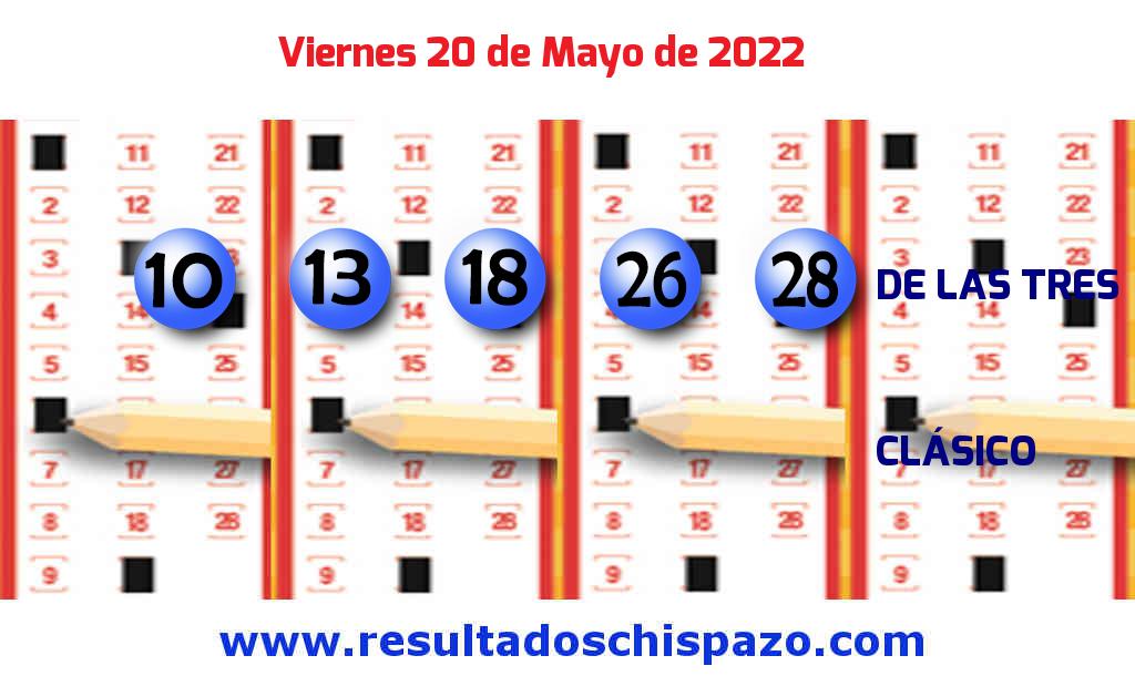 Boleto del Chispazo de las 3 de hoy 2022-05-20.