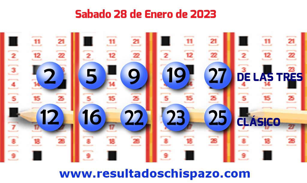 Resultados Chispazo Clásico de hoy Sábado Boleto del Chispazo Clásico de hoy 2023-01-28.