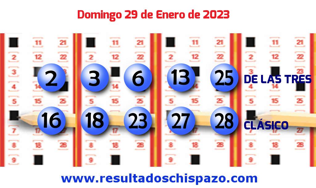 Resultados Chispazo Clásico de hoy Domingo Boleto del Chispazo Clásico de hoy 2023-01-29.