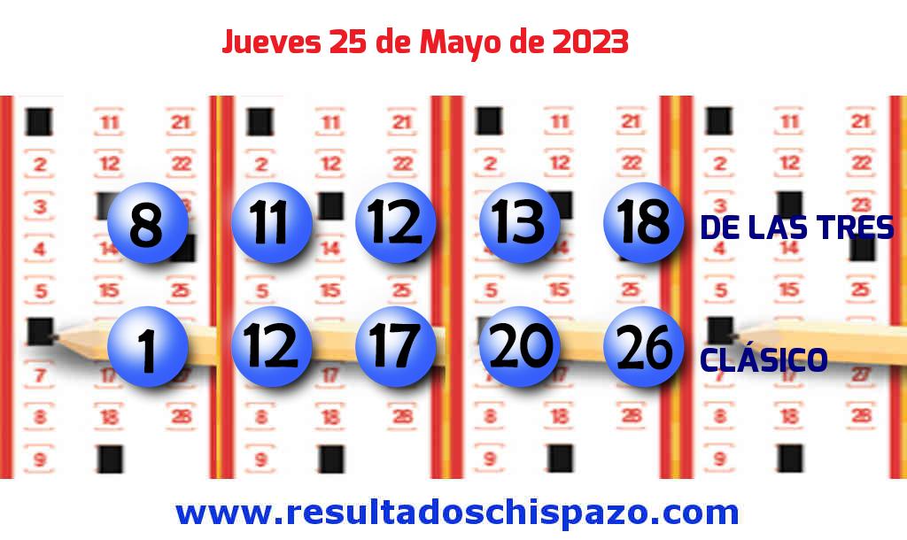 Resultados Chispazo Clásico de hoy Jueves Boleto del Chispazo Clásico de hoy 2023-05-25.