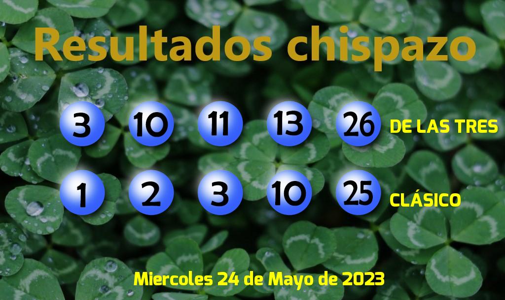 Boleto del Chispazo Clásico del Miércoles. 2023-05-24.