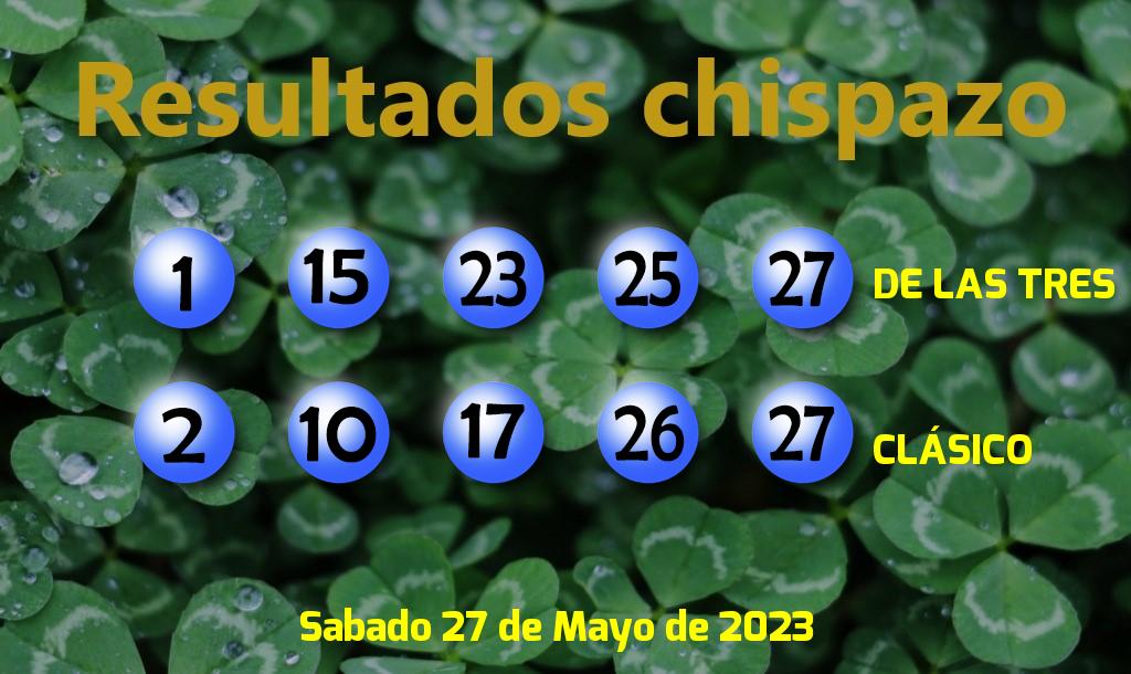 Boleto del Chispazo Clásico del Sábado. 2023-05-27.