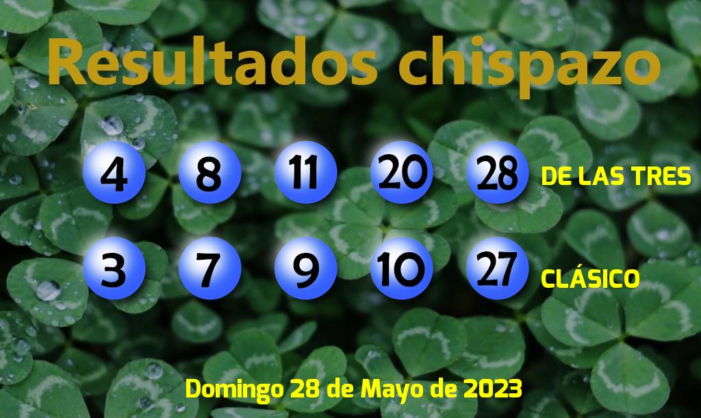 Boleto del Chispazo Clásico del Domingo. 2023-05-28.