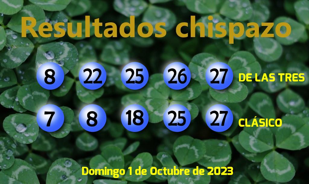 Boleto del Chispazo Clásico del Domingo. 2023-10-01.