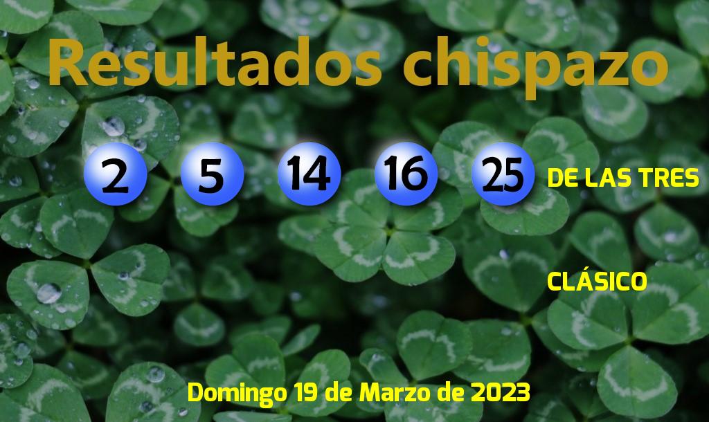 Boleto del último Chispazo de las Tres