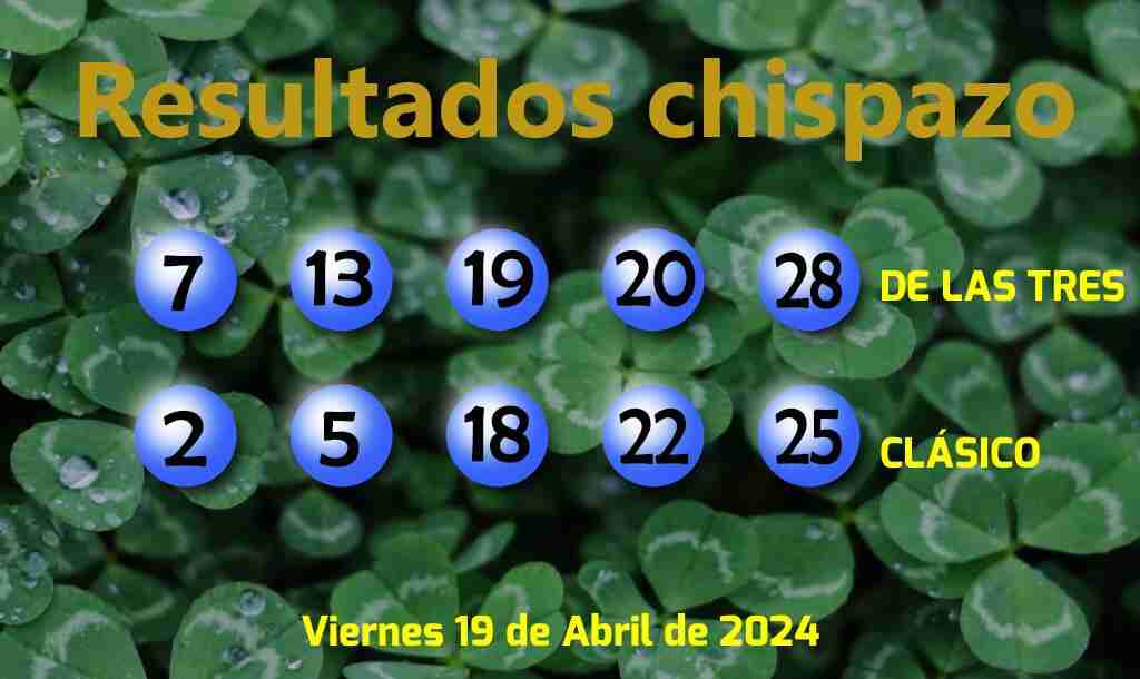 Boleto del Chispazo Clásico del Viernes. 2024-04-19.