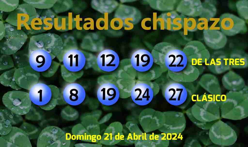 Boleto del Chispazo Clásico del Domingo. 2024-04-21.