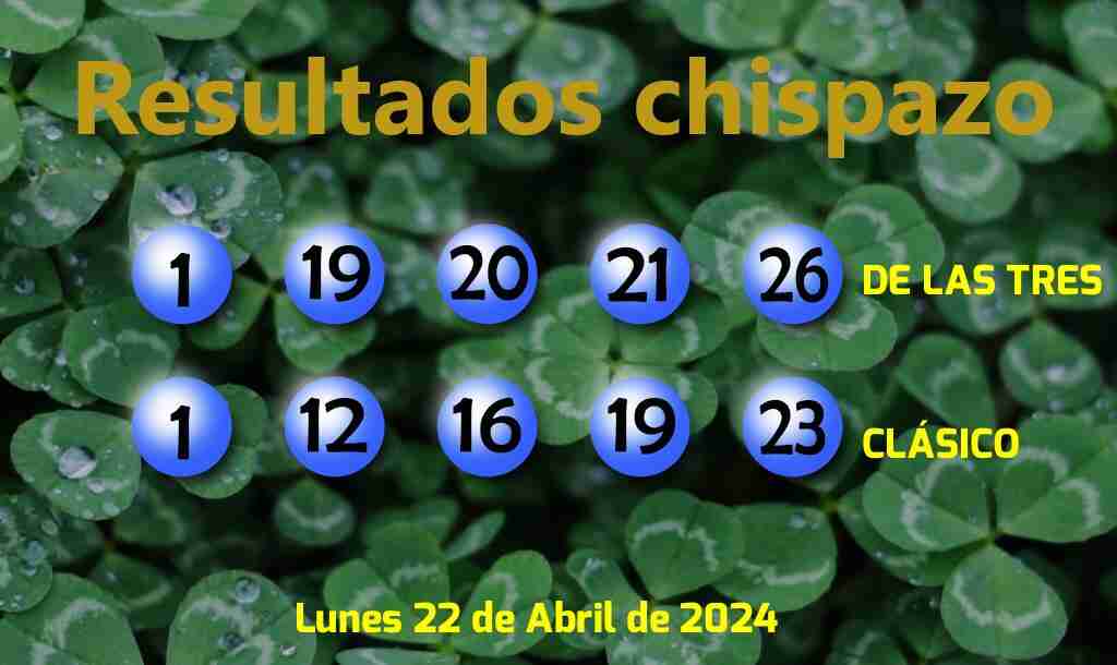 Boleto del Chispazo Clásico del Lunes. 2024-04-22.