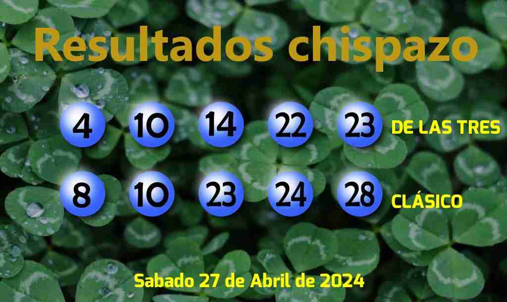 Boleto del Chispazo Clásico del Sábado. 2024-04-27.